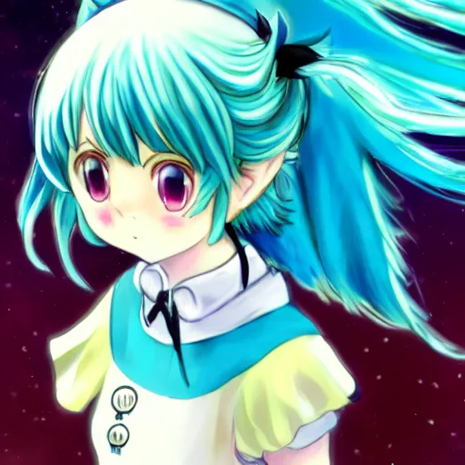 Image similar to anime anime anime anime 4K 4K 4K 4K 4K 4K 4K 4K 4K 4K anime anime anime anime anime anime high-quality high-quality best best best best best best best best portrait of Cirno from Touhou Project in the style of Danbooru, SFW version