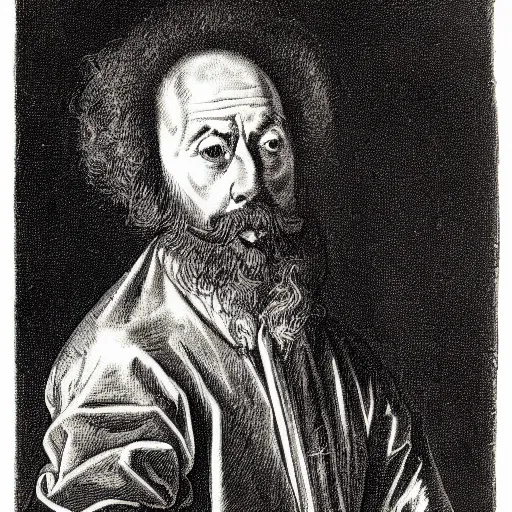 Image similar to portrait vladimir zelenskii, style of jacques callot