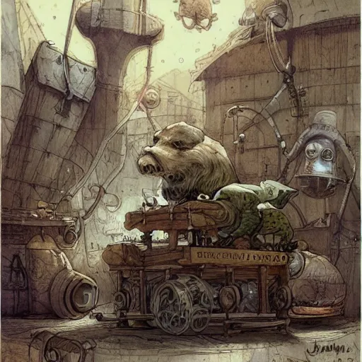 Image similar to hogwart lab, by jean - baptiste monge