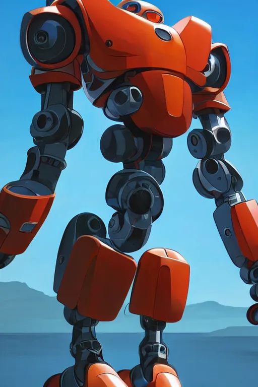 Image similar to metabots medabots medarotto medarot robot minimalist comics, behance hd by jesper ejsing, by rhads, makoto shinkai and lois van baarle, ilya kuvshinov, rossdraws global illumination ray tracing hdr radiating a glowing aura