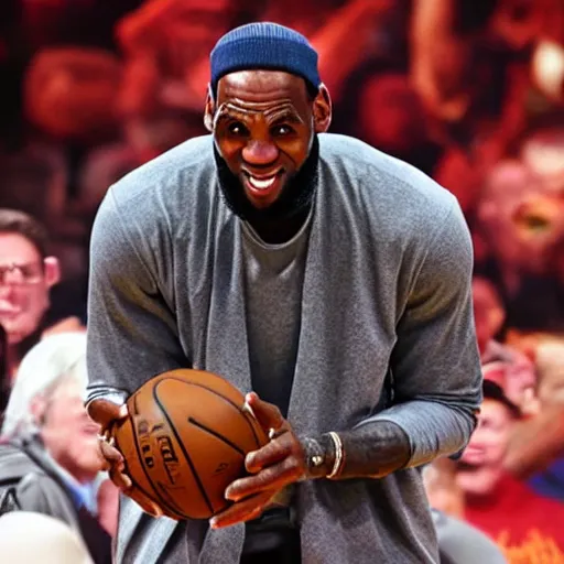 Prompt: LeBron James as Gandalf