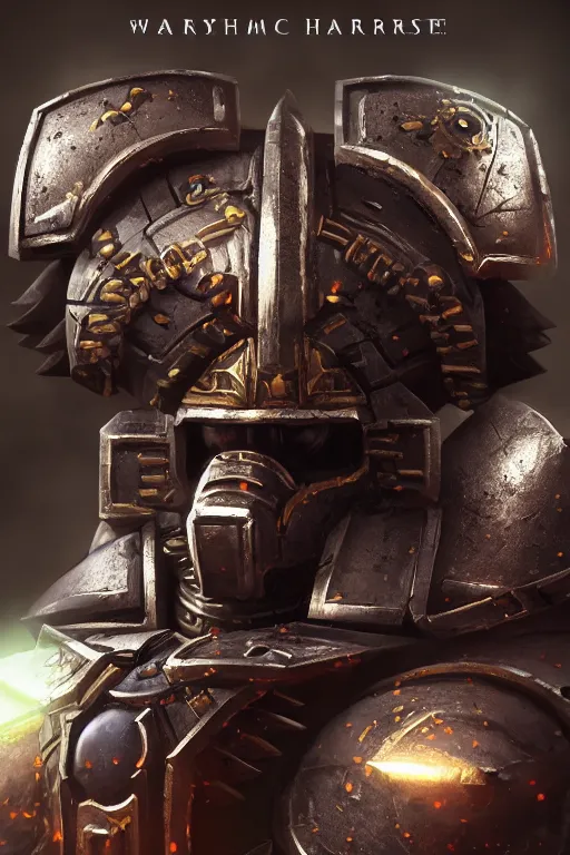 Image similar to armor portrait heros warhammer 4 0 k horus heresy fanart - the primarchs emperor by johannes helgeson animated with vfx concept artist & illustrator global illumination ray tracing hdr fanart arstation zbrush central hardmesh 8 k octane renderer comics stylized