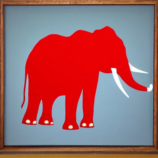 Prompt: red elephant