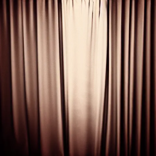 Prompt: someone is watching you from behind the curtain