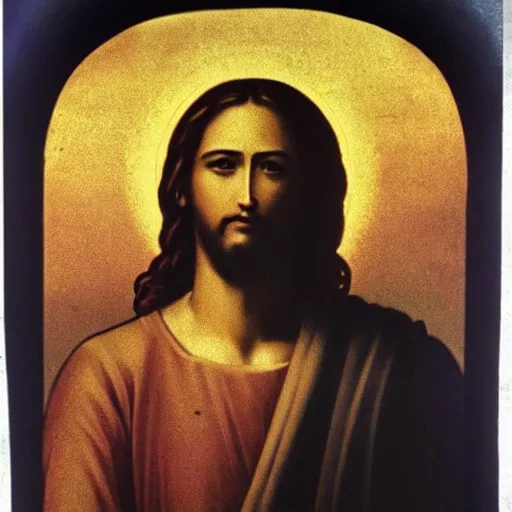 Image similar to a photograph of jesus