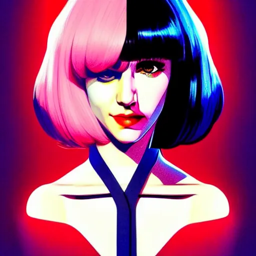 Image similar to bored actress gal gadat. underground box office hit, comedy and seventies italian horror movie, unreal engine, intricate, ultra detailed 8 k, ambient occlusion, best, cool, extremely beautiful and aesthetic shape of face and neck, art by hiroaki samura and ilya kuvshinov and rossdraws andy warhol