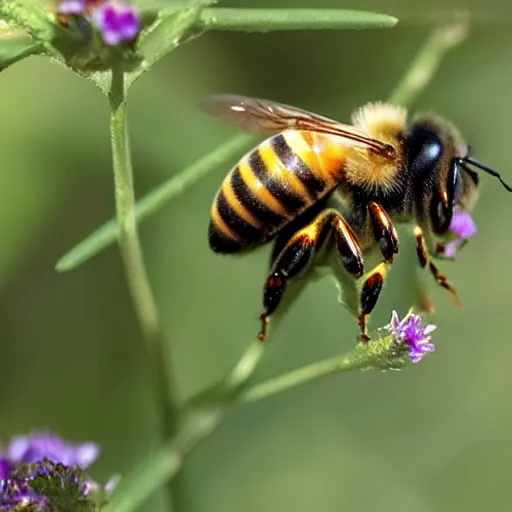 Image similar to bee using orange inmate suite