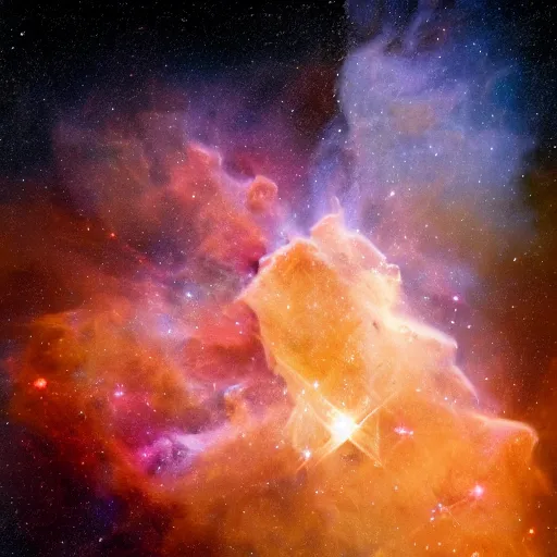 Image similar to jwst photo of a nebula, 8 k