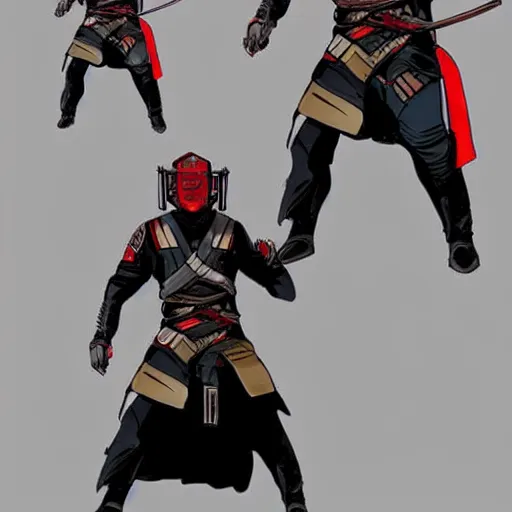 Prompt: samurai star lord, concept art