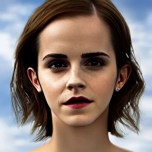 Image similar to emma watson, 8 k, depthmap, 3 d