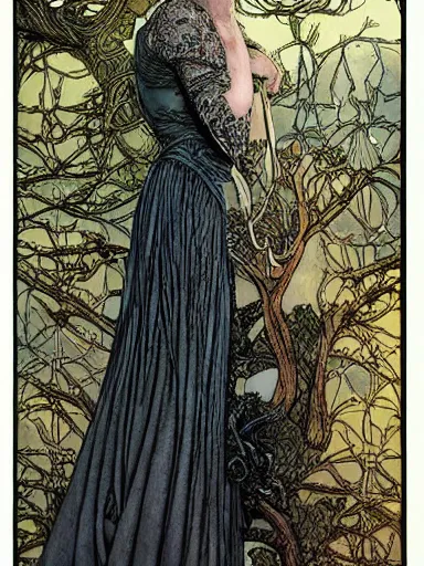 Prompt: a beautiful painting of natalie portman by rebecca guay and arthur rackham and by james jean award winning painting, hyperdetailed, detailed