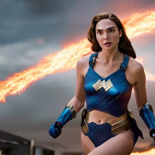 Prompt: movie film still of Gal Gadot as Sue Storm in a new Fantastic Four movie, cinematic