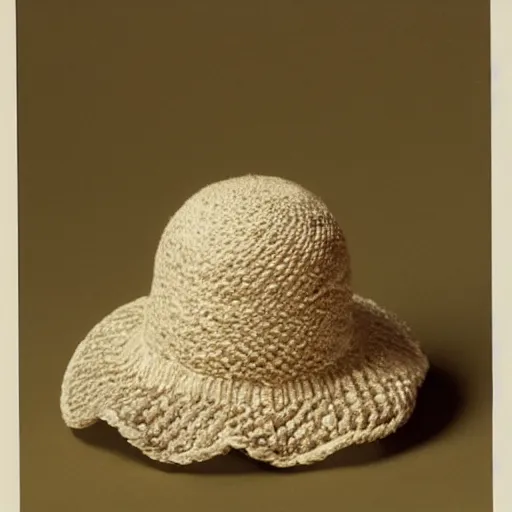 Image similar to a hat like an onion designed by coco chanel