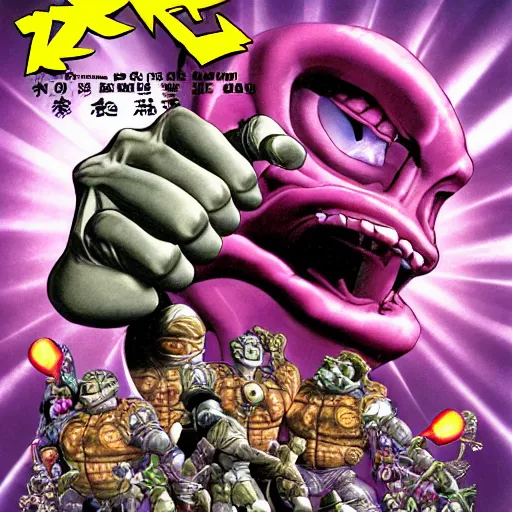 Image similar to krang small soldiers 1 9 9 7 japanese vhs cover art