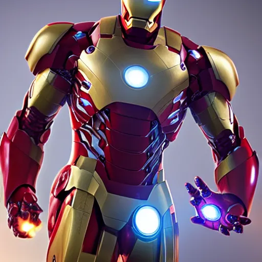 Prompt: iron man, 8 k uhd, unreal engine, reflected chrome, octane render in the artstyle of craig mallismo, unreal engine 5, highly detailed face, true anatomy!, extremely detailed!, fishnets, dystopian, details visible, octane render, photography