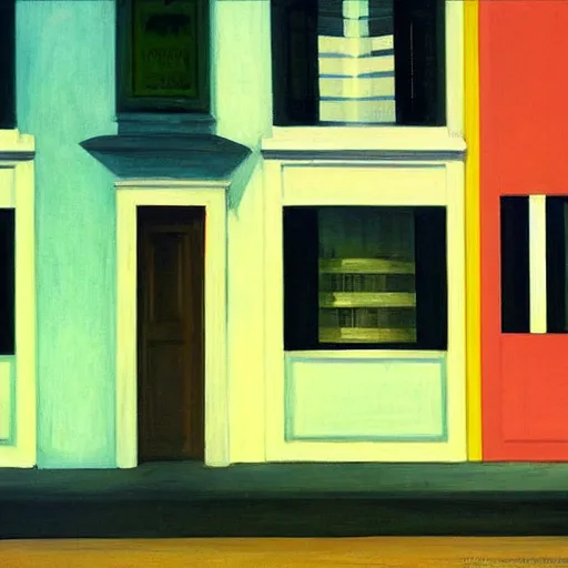 Image similar to sao paulo painted by edward hopper