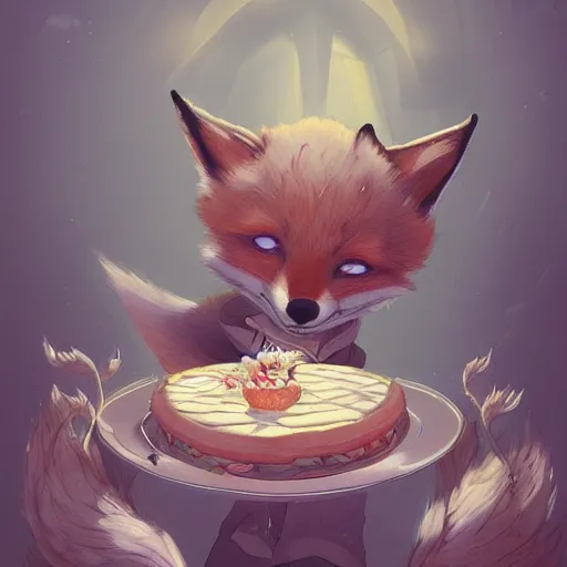 Prompt: a fox steal a cake in the style of Jin Kagetsu, James Jean and wlop, highly detailed, masterpiece, award-winning, sharp focus, intricate concept art, digital painting, ambient lighting, 4k, artstation