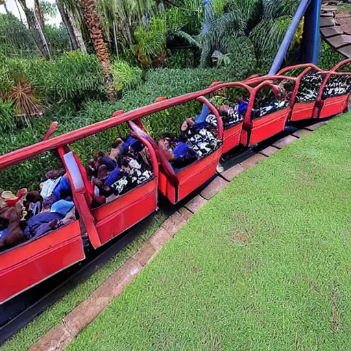 Prompt: muscular 20 year old with short curly hair dies in horrific rollercoaster accident at Busch Gardens Tampa, the cart flies off of the rails, disturbing nsfw footage