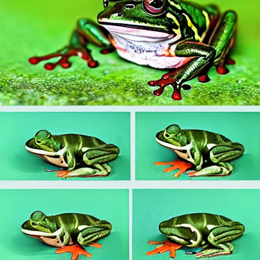 Image similar to metamorphosis of a frog