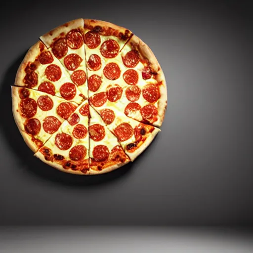 Prompt: cheese pizza advertisment, studio lighting