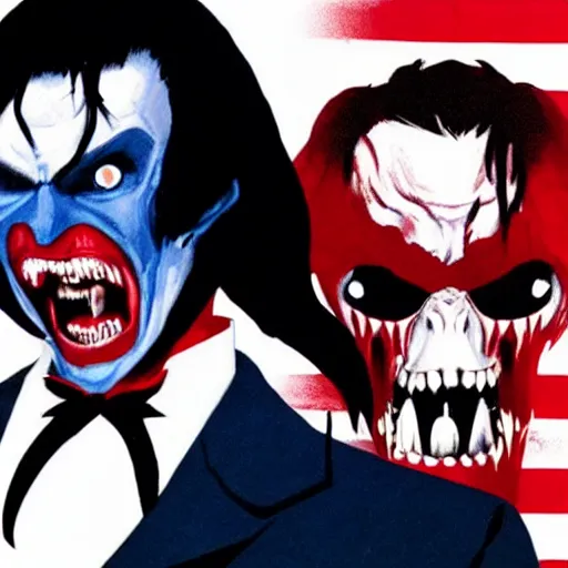 Prompt: Morbius as The American Psycho