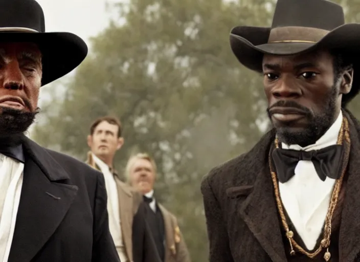 Image similar to donald trump in django unchained