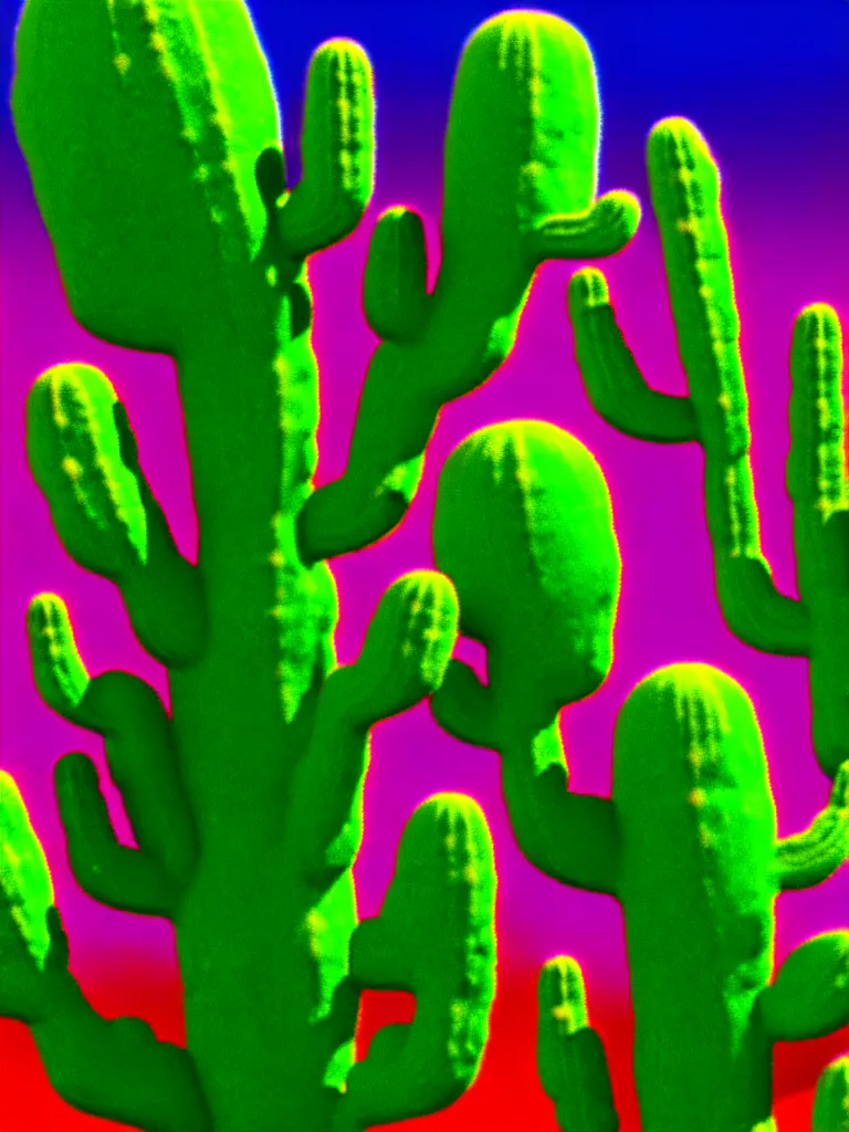 Image similar to Psychedelic Cactus Creature animation by Rob Zombie