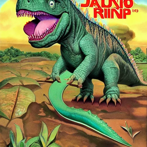 Image similar to dinosaur train, Joe Jusko, Alan Lee, George Costanza