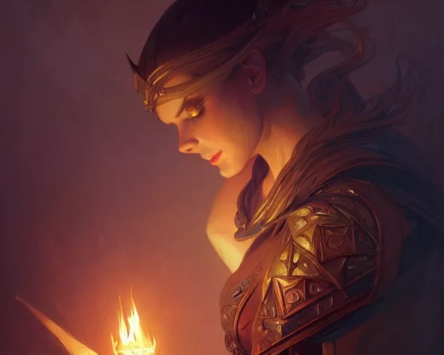 Image similar to torch in a dark room, deep focus, d & d, fantasy, intricate, elegant, highly detailed, digital painting, artstation, concept art, matte, sharp focus, illustration, hearthstone, art by artgerm and greg rutkowski and alphonse mucha