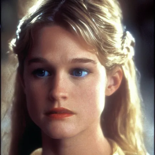 Prompt: young robin wright as the princess bride