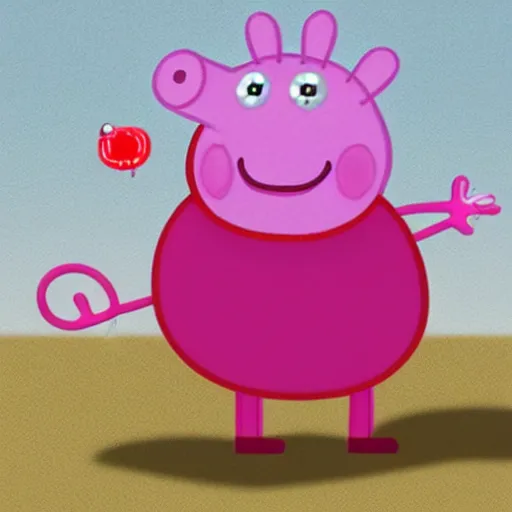 Image similar to photorealistic peppa pig