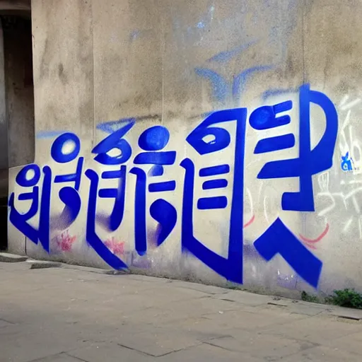 Image similar to hangul graffiti