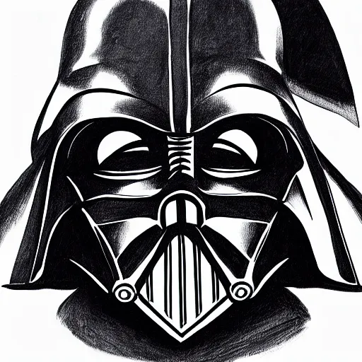 Image similar to Dath Vader kids drawing