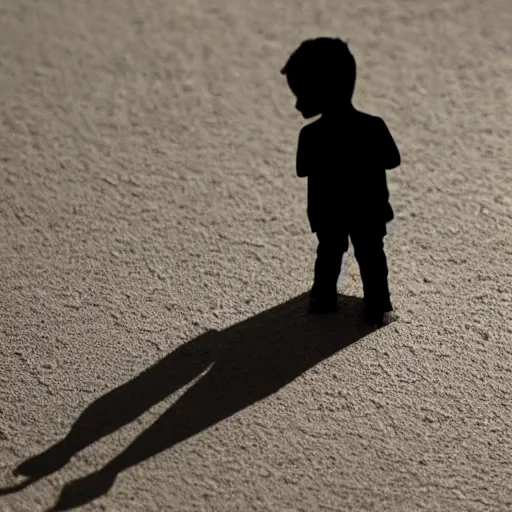 Image similar to small man cast big shadow