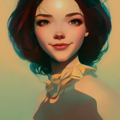 Prompt: gazing into the gorgeous face of infinity, laughing, ambient lighting, 4 k, lois van baarle, ilya kuvshinov, rossdraws, alphonse mucha, jung gi kim, artstation