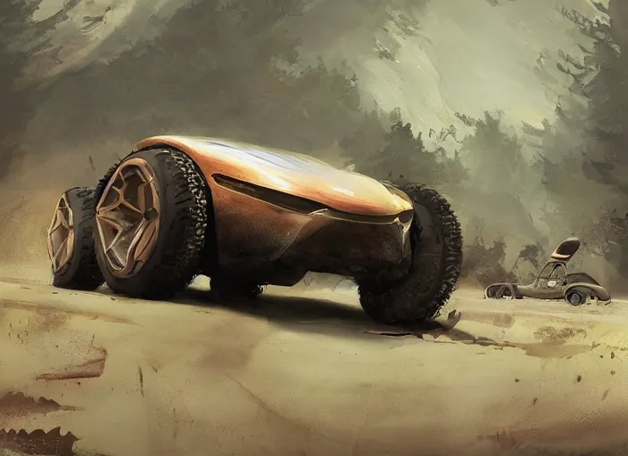 Image similar to a beautiful concept design of an old car converted into offroad sport. car design by cory loftis, fenghua zhong, ryohei hase, ismail inceoglu and ruan jia, henrik fisker and bruce kaiser and scott robertson and dmitry mazurkevich and doruk erdem and jon sibal, volumetric light.