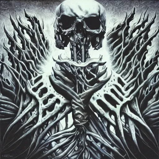 Image similar to death metal album cover award winning masterpiece