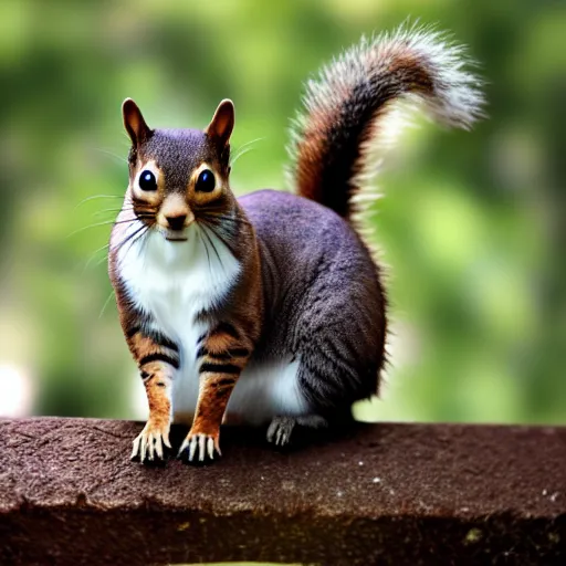 Image similar to a feline squirrel - cat - hybrid, animal photography