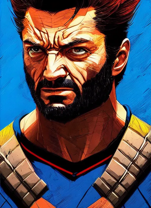 Prompt: portrait wolverine, marvel comics, dark, intricate, highly detailed, smooth, artstation, digital illustration by francoise nielly