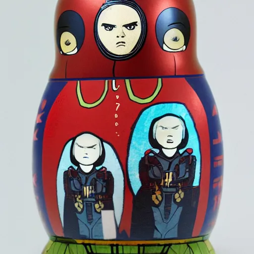 Prompt: Starlord from Guardians of the Galaxy as a Russian Nesting doll