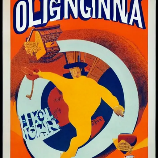 Image similar to orangina poster.