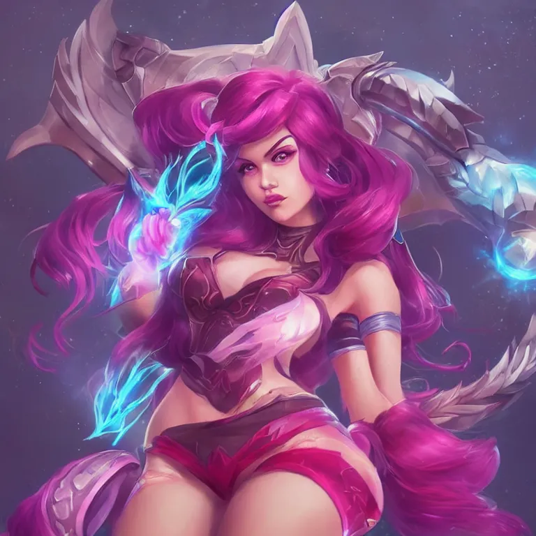 Image similar to Trending on ArtStation, League of Legends, Star Guardians, Portrait