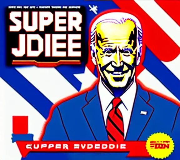 Prompt: Super Joe Biden for the Nintendo DS | cover art | DS