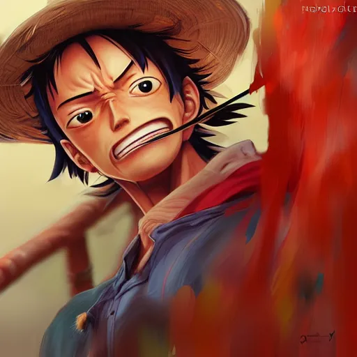 Image similar to Luffy , digital art by Mandy Jurgens and Irina French and Heraldo Ortega , hyperdetailed, artstation, cgsociety