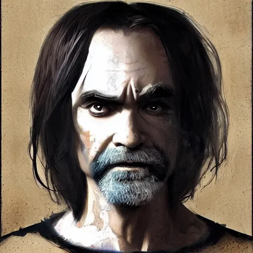 Prompt: charles manson as egiptian king, ultra realistic face and body dimensions, by greg rutkowski, pinterest