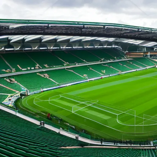 Prompt: celtic football club stadium celtic park park head