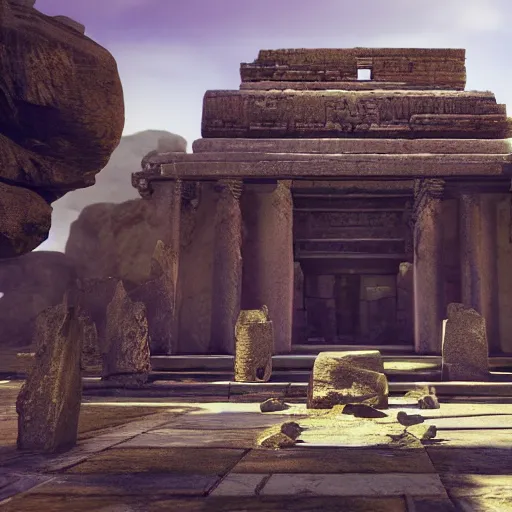 Image similar to temple of the ancient, unreal engine 5, octane render, nanite