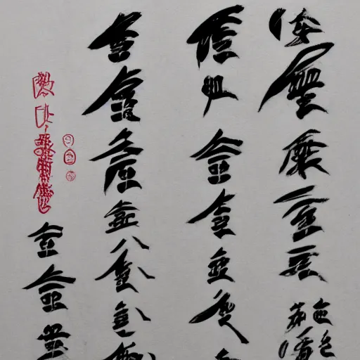 Image similar to caligraphy of the japanese character 気