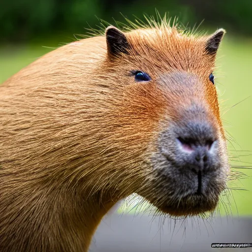 Image similar to photo of capybara eating a gpu, highly detailed, high quality, nature photography, 8 k, canon 3 0 0 mm, professional photographer, 4 0 mp, lifelike, top - rated, award winning, realistic, sharp, no blur, edited, corrected, trending