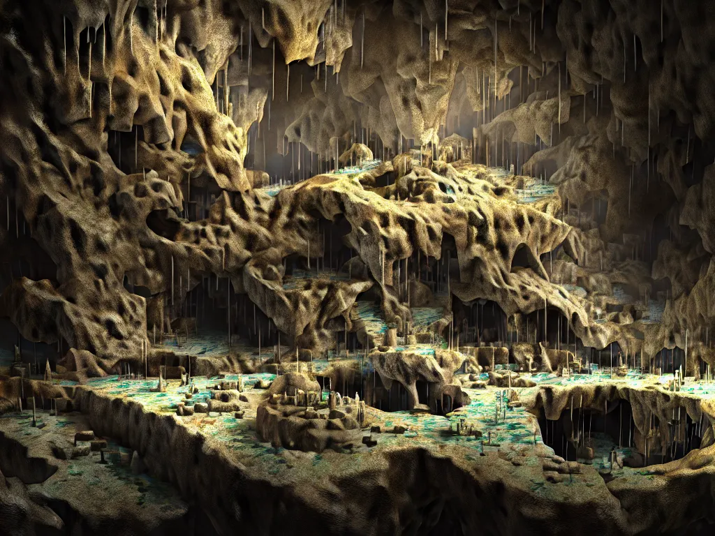 Image similar to highly detailed photo of destroy plato's cave, trending on deviantart, neo surrealism, sharp focus, 4 k, a lot of little details, octane, masterpiece, art by max ernst